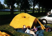 Sarah and Emily at Blere, France