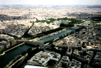 The Seine in Paris as seen from the Eiffel tower